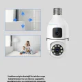 BUĞZ WiFi Ampul Güvenlik Kamerası 1080P Full HD Gece Görüşlü ve Hareket Algılamalı