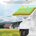  Wifi Uygulamalı Gece Görüşlü Solar Güneş Enerjili Kamera Akıllı Dış Mekan Güvenlik Kamerası