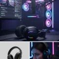 BUĞZ Wireless Oyuncu Kulaklığı RGB Işıklı Uzun Bataryalı Mikrofonlu Headset