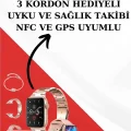 BUĞZ Wireless Şarjlı Pembe Akıllı Saat ve Kablosuz Bluetooth Kulaklık Dokunmatik Kontrol - BUĞZ