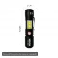 BUĞZ Wison Ws-2828 1000 Lümen Mıknatıslı Usb Şarjlı El Feneri
