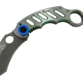 BUĞZ X05bl Gümüş Karambit 17 Cm - Metal Saplı, Manuel