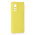 BUĞZ Xiaomi Mi 10t Kılıf Nano İçi Kadife Silikon - Sarı