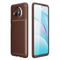 BUĞZ Xiaomi Mi 10t Lite Kılıf Auto Focus Karbon Kapak - Kahverengi