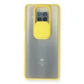 BUĞZ Xiaomi Mi 10t Lite Kılıf Palm Buzlu Kamera Sürgülü Silikon - Sarı