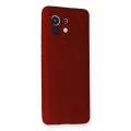 BUĞZ Xiaomi Mi 11 Kılıf First Silikon - Bordo