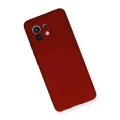 BUĞZ Xiaomi Mi 11 Kılıf First Silikon - Bordo