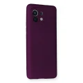 BUĞZ Xiaomi Mi 11 Kılıf First Silikon - Mürdüm