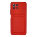 BUĞZ Xiaomi Mi 11 Kılıf Kelvin Kartvizitli Silikon - Kırmızı