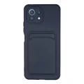 BUĞZ Xiaomi Mi 11 Kılıf Kelvin Kartvizitli Silikon - Lacivert