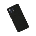 BUĞZ Xiaomi Mi 11 Kılıf Kelvin Kartvizitli Silikon - Siyah