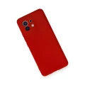 BUĞZ Xiaomi Mi 11 Kılıf Nano İçi Kadife Silikon - Kırmızı