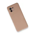 BUĞZ Xiaomi Mi 11 Kılıf Nano İçi Kadife Silikon - Pudra