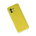 BUĞZ Xiaomi Mi 11 Kılıf Nano İçi Kadife Silikon - Sarı
