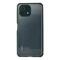 BUĞZ Xiaomi Mi 11 Lite Kılıf Miami Şeffaf Silikon - Koyu Yeşil