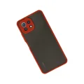 BUĞZ Xiaomi Mi 11 Lite Kılıf Montreal Silikon Kapak - Kırmızı