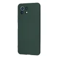 BUĞZ Xiaomi Mi 11 Lite Kılıf Nano İçi Kadife Silikon - Koyu Yeşil