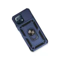BUĞZ Xiaomi Mi 11 Lite Kılıf Pars Lens Yüzüklü Silikon - Lacivert