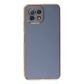 BUĞZ Xiaomi Mi 11 Lite Kılıf Volet Silikon - Mavi