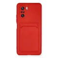 BUĞZ Xiaomi Mi 11i Kılıf Kelvin Kartvizitli Silikon - Kırmızı