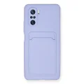 BUĞZ Xiaomi Mi 11i Kılıf Kelvin Kartvizitli Silikon - Lila