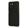 BUĞZ Xiaomi Mi 11i Kılıf Kelvin Kartvizitli Silikon - Siyah