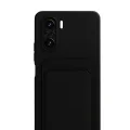 BUĞZ Xiaomi Mi 11i Kılıf Kelvin Kartvizitli Silikon - Siyah