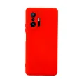 BUĞZ Xiaomi Mi 11t Pro Kılıf Nano İçi Kadife Silikon - Kırmızı