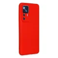 BUĞZ Xiaomi Mi 12t Pro Kılıf Nano İçi Kadife Silikon - Kırmızı