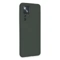 BUĞZ Xiaomi Mi 12t Pro Kılıf Nano İçi Kadife Silikon - Koyu Yeşil