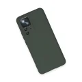 BUĞZ Xiaomi Mi 12t Pro Kılıf Nano İçi Kadife Silikon - Koyu Yeşil