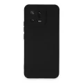 BUĞZ Xiaomi Mi 13 Kılıf Nano İçi Kadife Silikon - Siyah