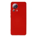 BUĞZ Xiaomi Mi 13 Lite Kılıf Nano İçi Kadife Silikon - Kırmızı