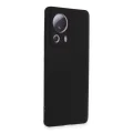 BUĞZ Xiaomi Mi 13 Lite Kılıf Nano İçi Kadife Silikon - Siyah