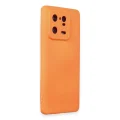 BUĞZ Xiaomi Mi 13 Pro Kılıf Nano İçi Kadife Silikon - Turuncu