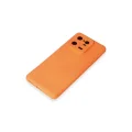 BUĞZ Xiaomi Mi 13 Pro Kılıf Nano İçi Kadife Silikon - Turuncu
