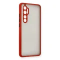 BUĞZ Xiaomi Mi Note 10 Lite Kılıf Montreal Silikon Kapak - Kırmızı