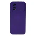 BUĞZ Xiaomi Poco M4 Pro 4g Kılıf Nano İçi Kadife Silikon - Mor
