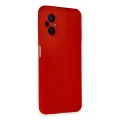BUĞZ Xiaomi Poco M5 Kılıf Nano İçi Kadife Silikon - Kırmızı