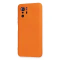 BUĞZ Xiaomi Poco X3 Gt Kılıf Nano İçi Kadife Silikon - Turuncu