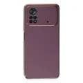 BUĞZ Xiaomi Poco X4 Pro 5g Kılıf Volet Silikon - Mor