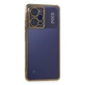 BUĞZ Xiaomi Poco X5 Pro 5g Kılıf Razer Lensli Silikon - Gold
