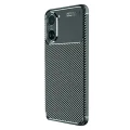 BUĞZ Xiaomi Poco X7 Pro Kılıf Auto Focus Karbon Kapak - Koyu Yeşil