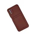 BUĞZ Xiaomi Pocophone M3 Kılıf Kelvin Kartvizitli Silikon - Bordo
