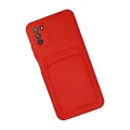 BUĞZ Xiaomi Pocophone M3 Kılıf Kelvin Kartvizitli Silikon - Kırmızı