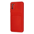 BUĞZ Xiaomi Pocophone M3 Kılıf Kelvin Kartvizitli Silikon - Kırmızı
