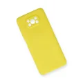 BUĞZ Xiaomi Pocophone X3 Kılıf Nano İçi Kadife Silikon - Sarı