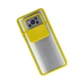 BUĞZ Xiaomi Pocophone X3 Kılıf Palm Buzlu Kamera Sürgülü Silikon - Sarı
