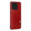 BUĞZ Xiaomi Redmi 10c Kılıf Loop Deri Silikon - Kırmızı