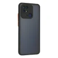 BUĞZ Xiaomi Redmi 10c Kılıf Montreal Silikon Kapak - Siyah